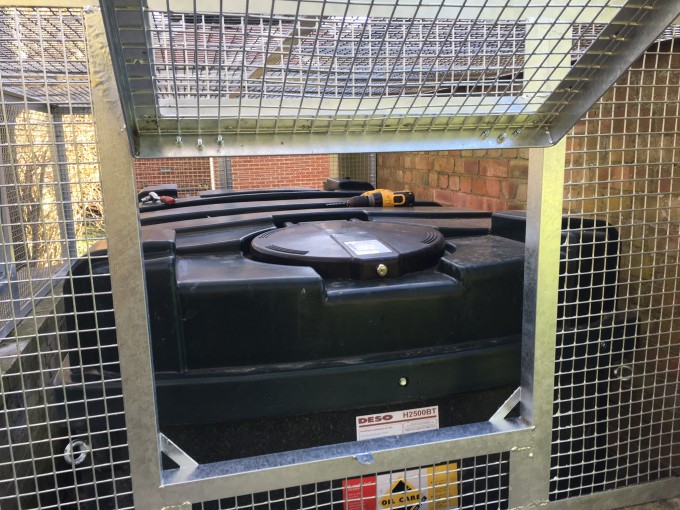 Oil Tank Security Cage